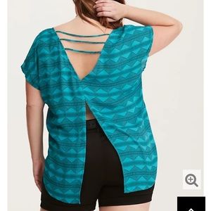 Torrid open back tshirt